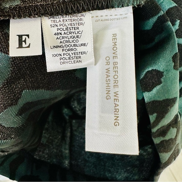 Ann Taylor Loft Green Cheetah Print Dress NWT - Picture 14 of 14